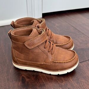 Stride Rite Toddler Boys Brown Boots Shoes Vegan Leather, size 10 Fashion